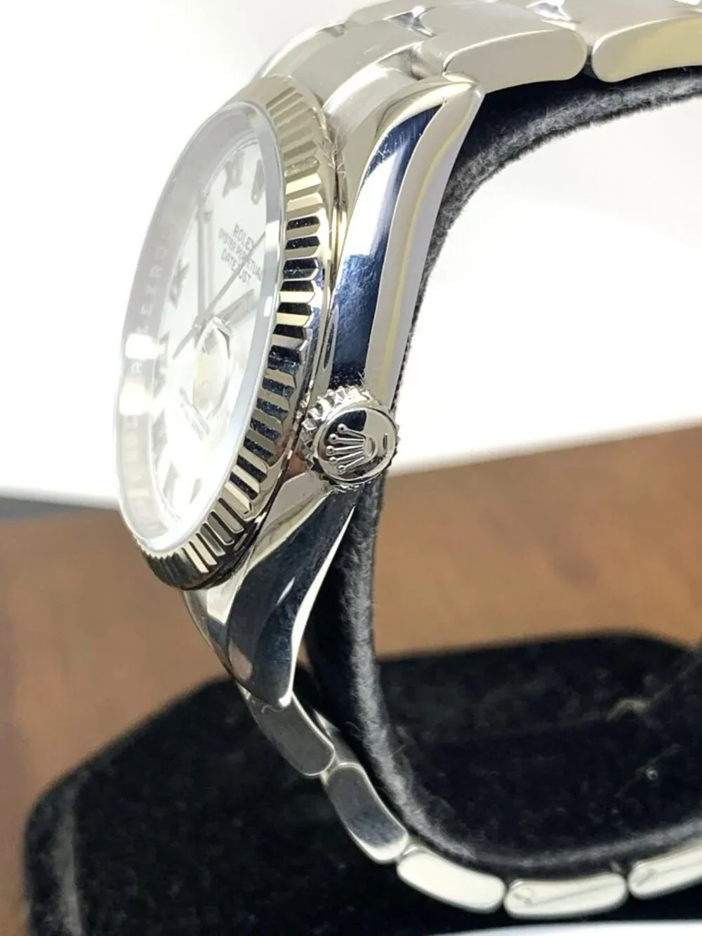 Rolex Datejust 126234 Watch Swiss Automatic White Roman Dial Steel 36mm + Card